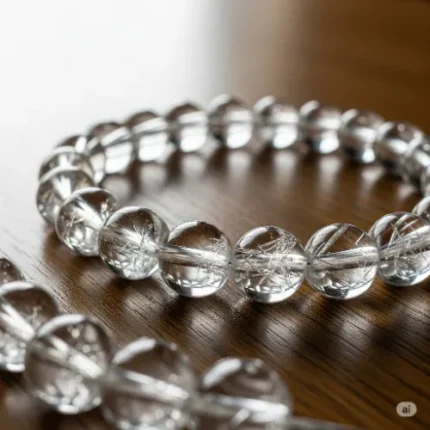 Natural Sphatik Crystal Bracelet (Original Quartz)