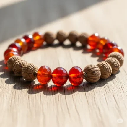 Carnelian Tulsi Bracelet