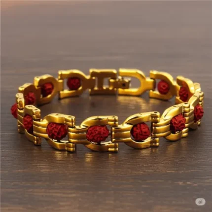 Rudraksha Bracelet for Women – Stainless Steel