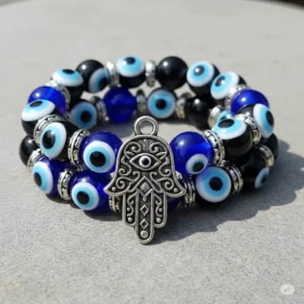 Evil Eye Hamsa Bracelet – Protection • Positivity • Good Luck