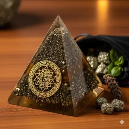 Siddh Pyrite Money Magnet Pyramid