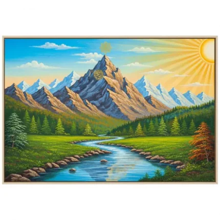 Health & Harmony Vastu Painting – Healing Mountain Landscape