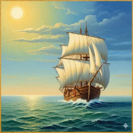 Career & Business Success Vastu Painting – Ship Sailing Forward