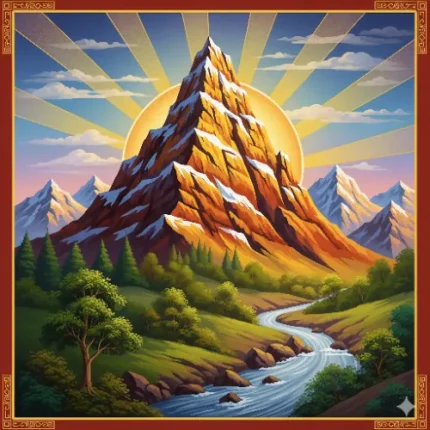 Career & Business Success Vastu Painting – Mountain Peak (Symbol of Achievement)