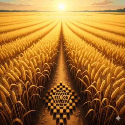 Nature & Element Balancing Vastu Painting – Golden Wheat Field