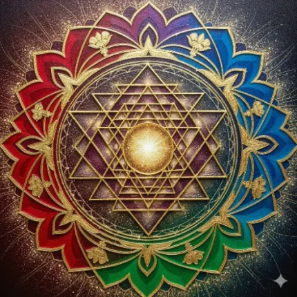 Abstract & Spiritual Energy Vastu Painting – Shree Yantra Painting