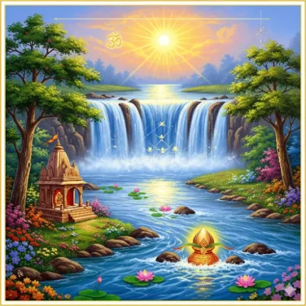 Special Vastu Remedies Painting – Flowing Water for North-East