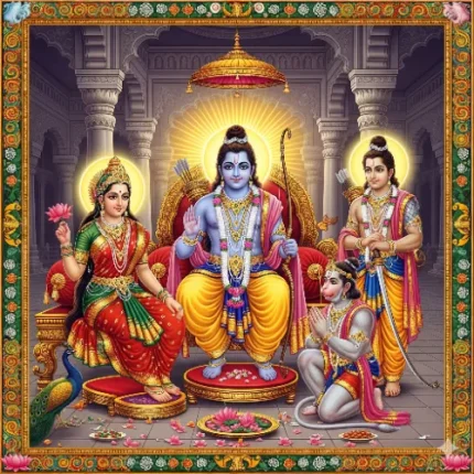 Festival & Cultural Vastu Painting – Ram Darbar