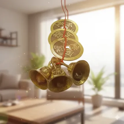 Feng Shui Vastu 3 Bell with 3 Coins