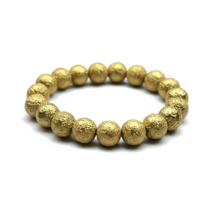 Raw Pyrite Bracelet – Natural Untreated Stone of Wealth & Protection