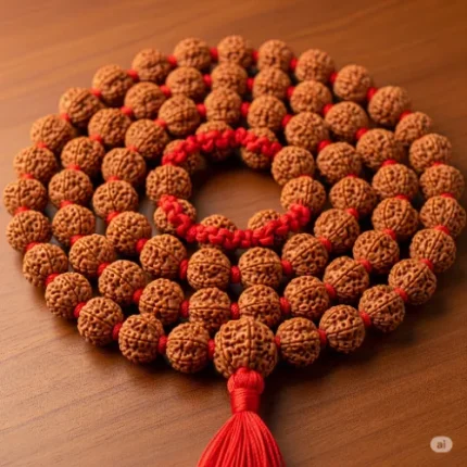 Panch Mukhi Rudraksha Kantha – Spiritual Healing Necklace