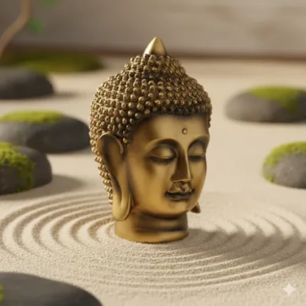Tranquil Buddha Face Figurine – Symbol of Peace & Serenity