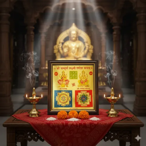 1756982200564 Sampoorna Lakshmi Ganesh Yantra – For Wealth, Wisdom & Prosperity - Image 1