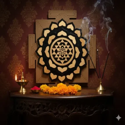 Energized Sri Yantra Plate – For Wealth, Harmony & Spiritual Awakening