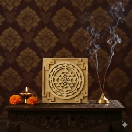 Wood Sriparni Sri Yantra – The Auspicious Yantra of Wealth & Harmony